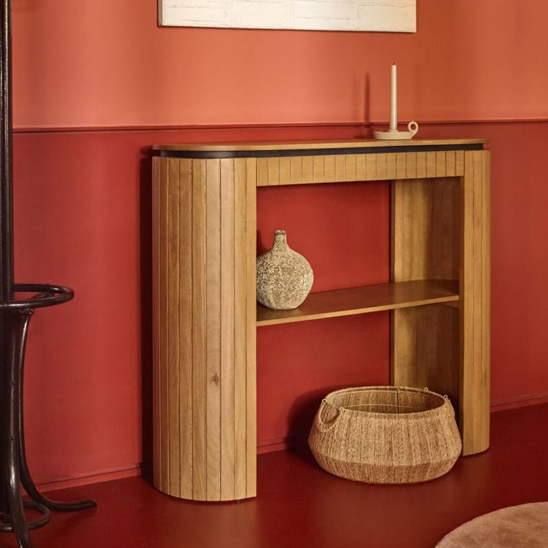 The Hayden Natural Wood Console Table - HAVEN'S HOME