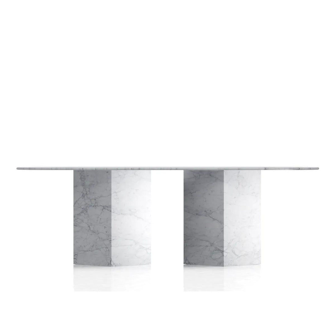 The Hollis Natural Marble Dining Table - HAVEN'S HOME