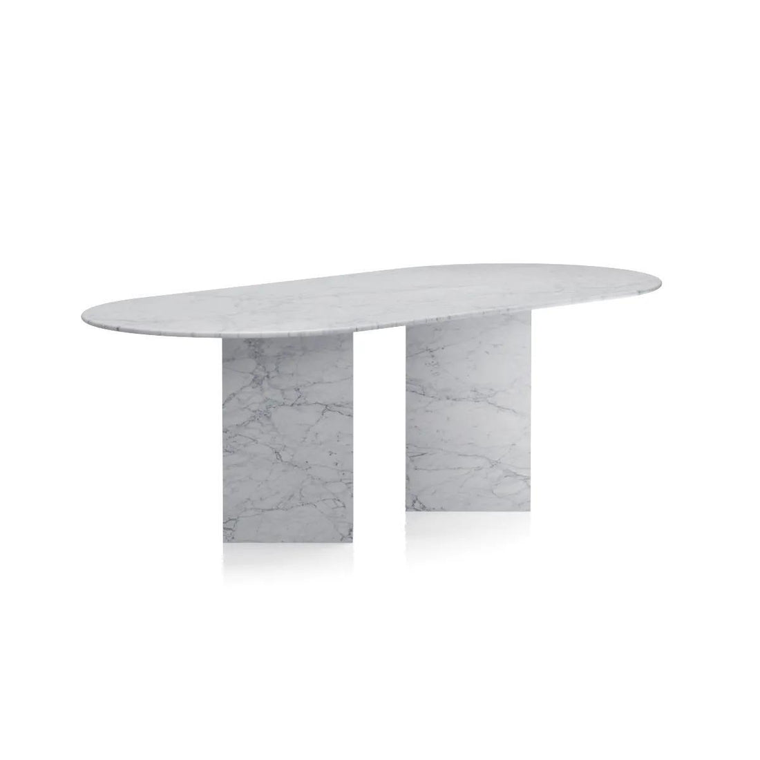 The Hollis Natural Marble Dining Table - HAVEN'S HOME