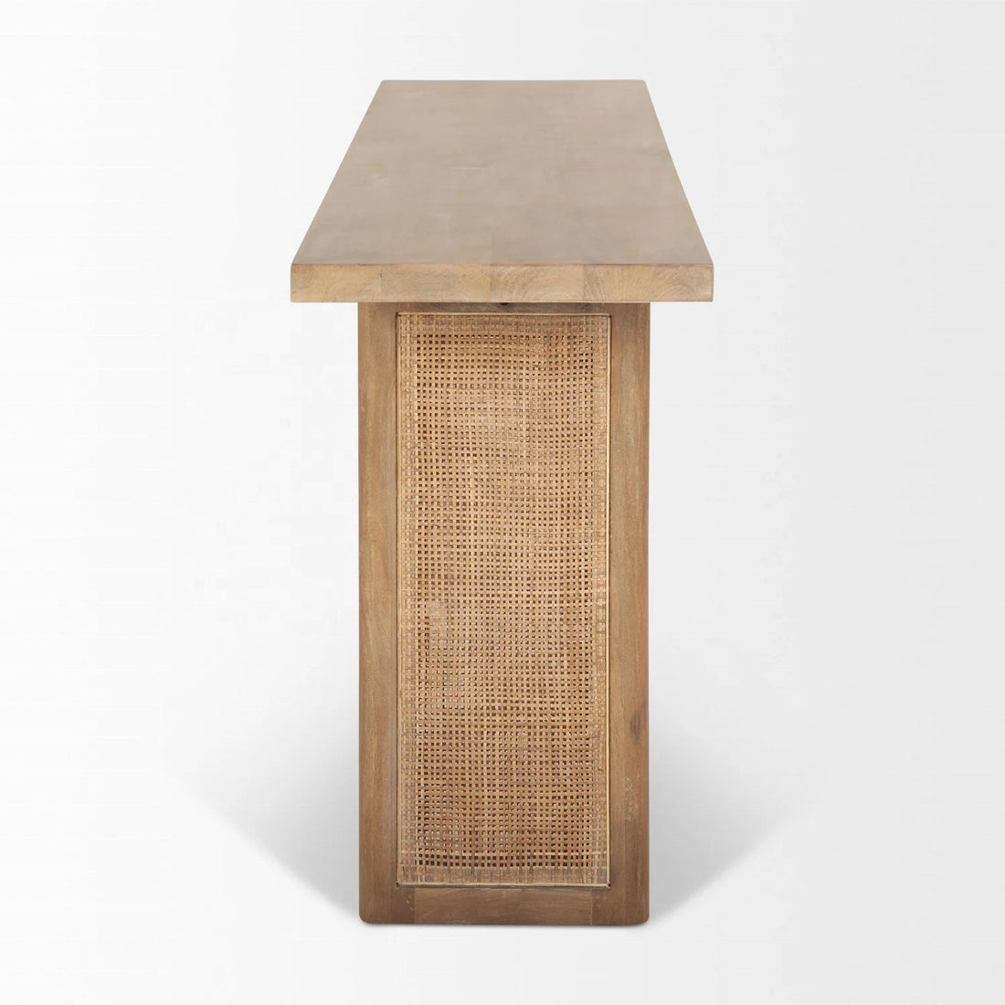 The Jaden Natural Wood Console Table - HAVEN'S HOME