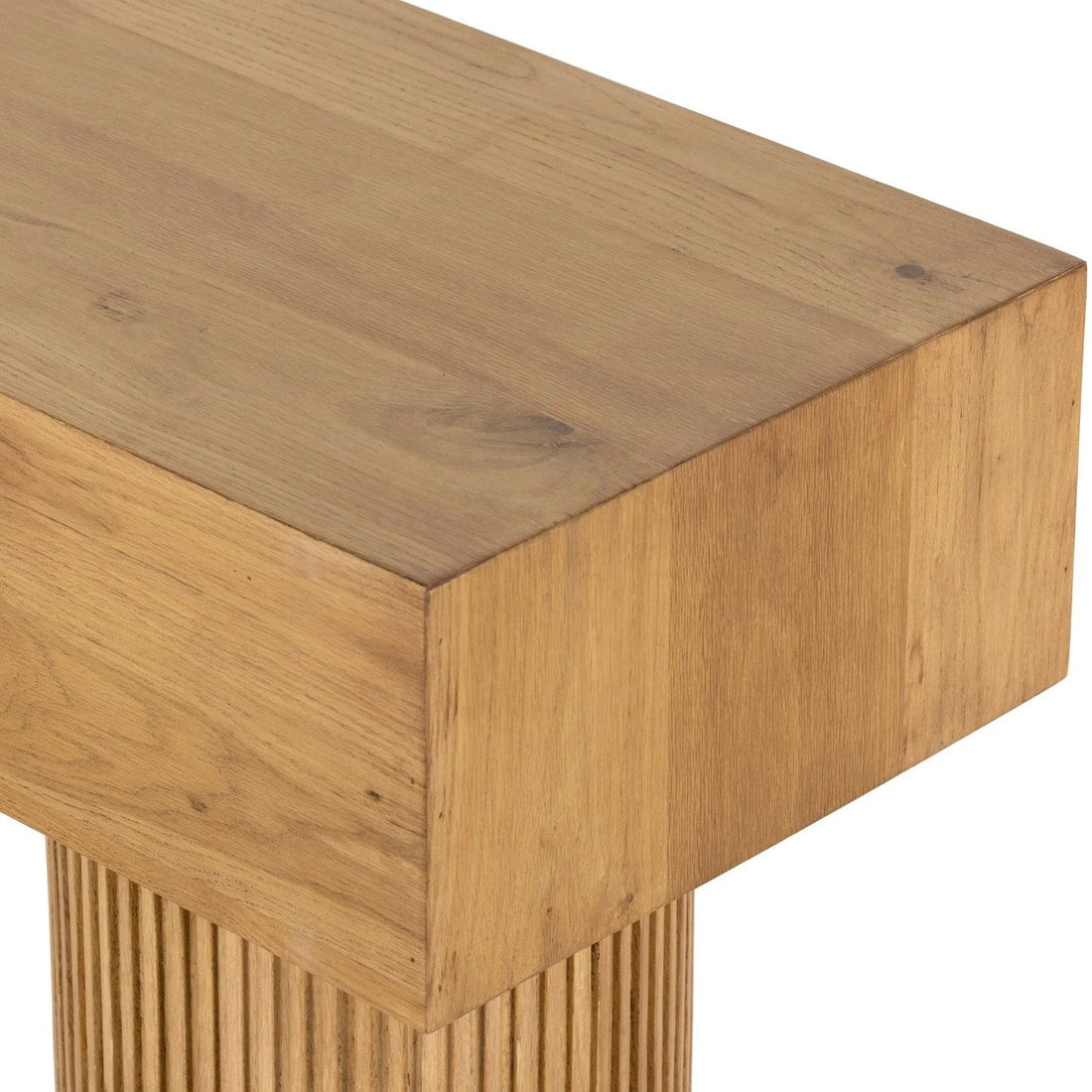 The Jayden Natural Wood Console Table - HAVEN'S HOME