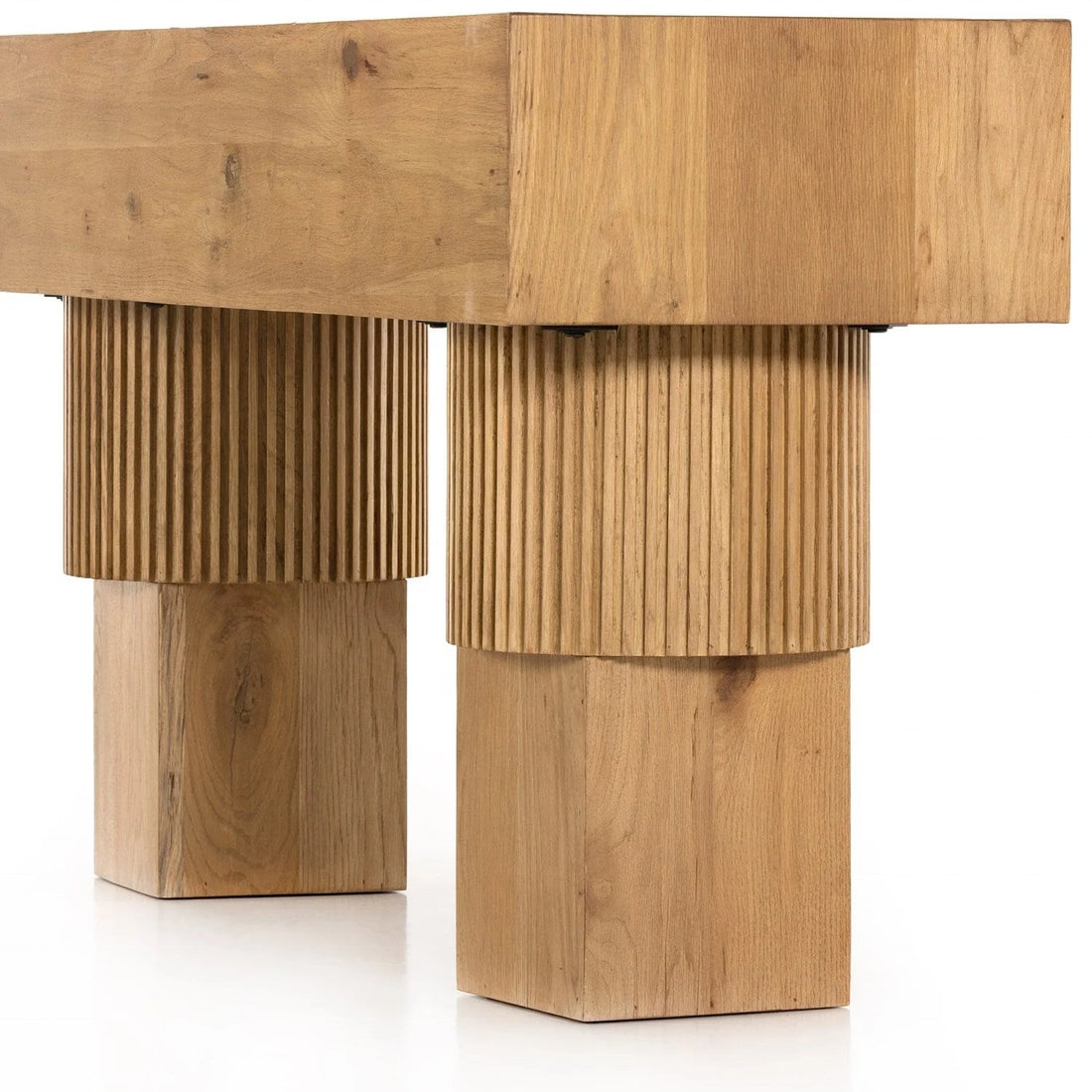 The Jayden Natural Wood Console Table - HAVEN'S HOME