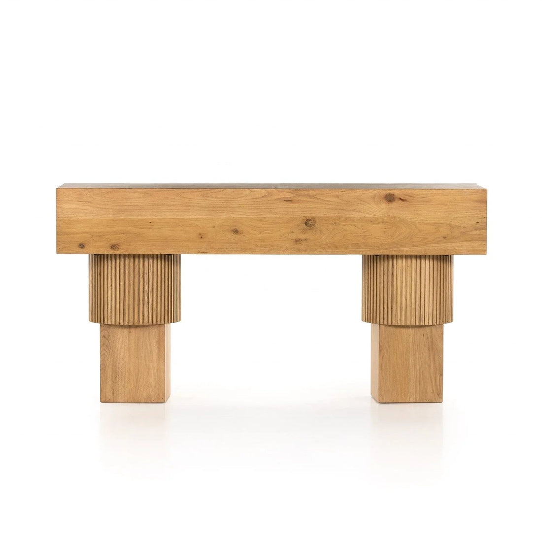 The Jayden Natural Wood Console Table - HAVEN'S HOME