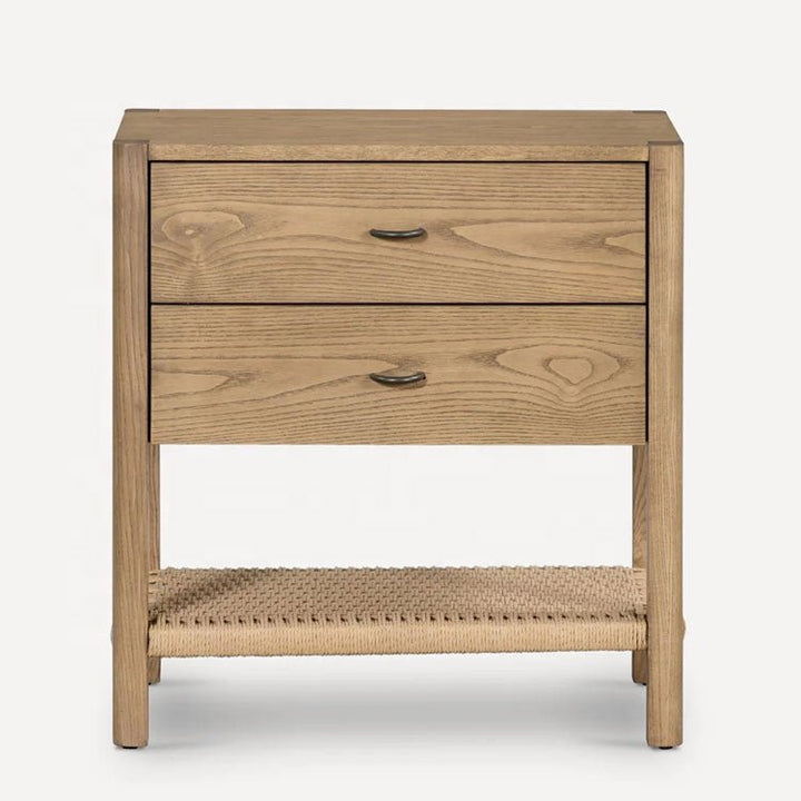 The Jayden Natural Wood Side Table - HAVEN'S HOME