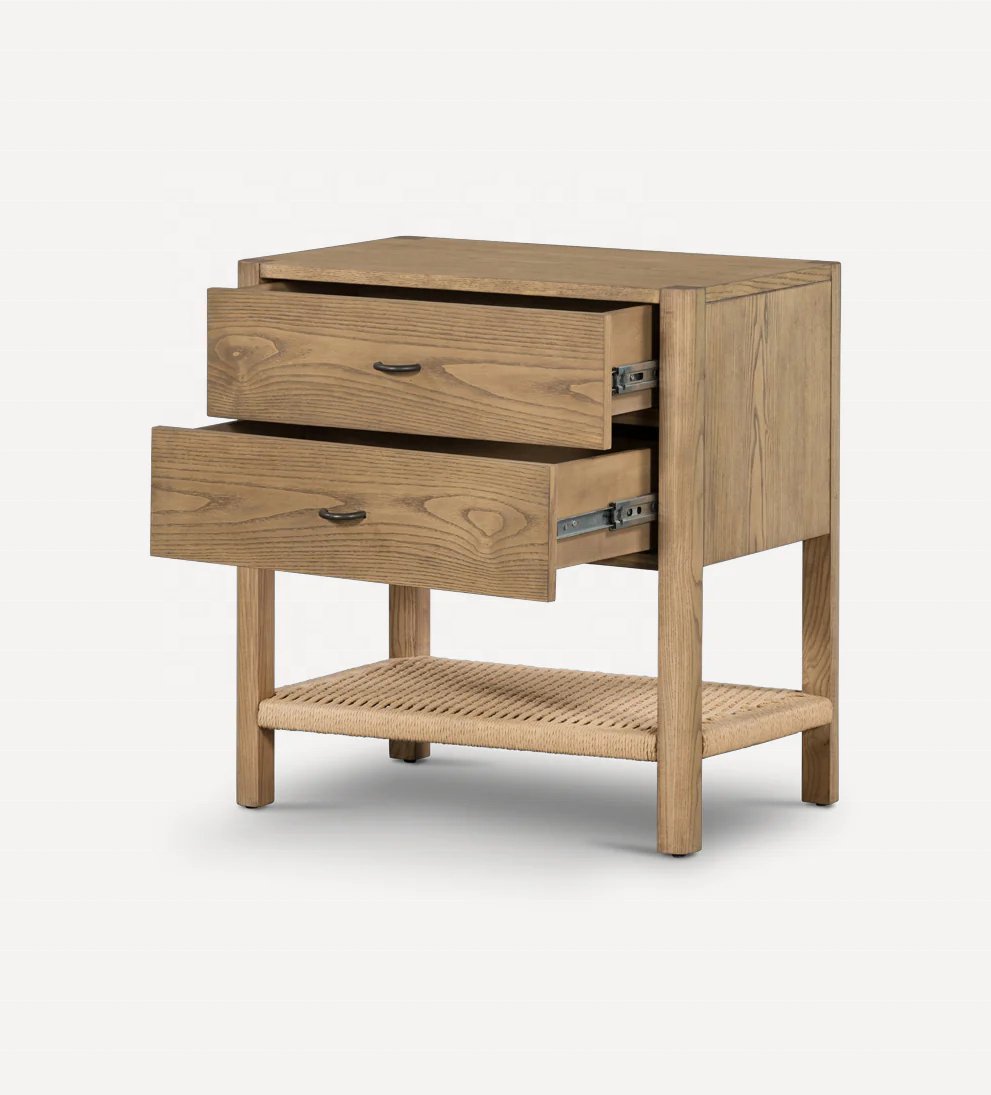 The Jayden Natural Wood Side Table - HAVEN'S HOME