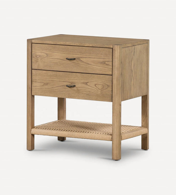 The Jayden Natural Wood Side Table - HAVEN'S HOME