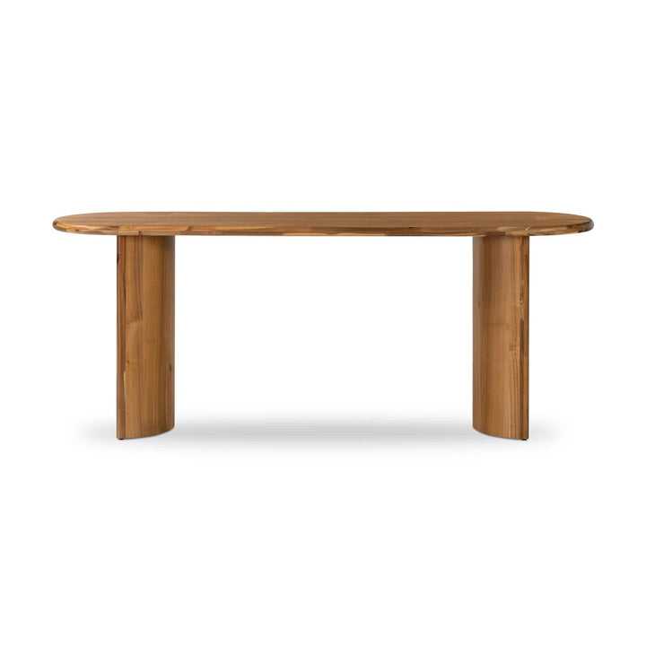 The Jordan Natural Wood Console Table - HAVEN'S HOME