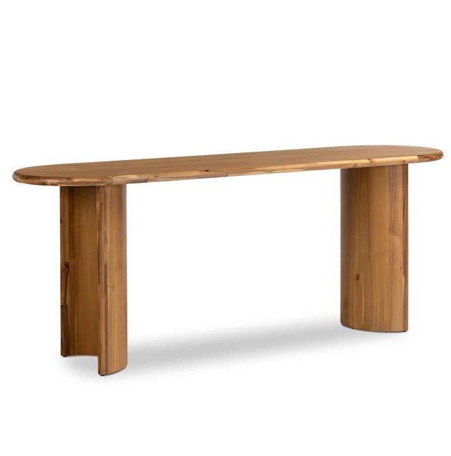 The Jordan Natural Wood Console Table - HAVEN'S HOME