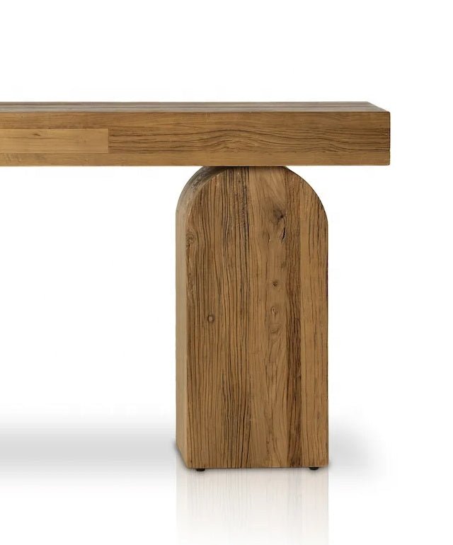 The Julian Natural Wood Console Table - HAVEN'S HOME