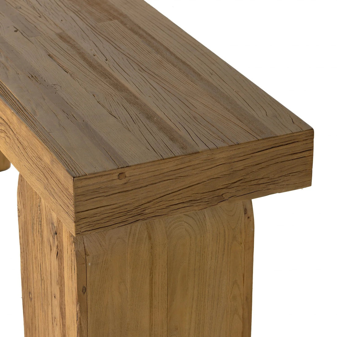 The Julian Natural Wood Console Table - HAVEN'S HOME