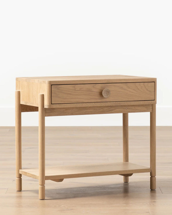 The Kaden Natural Wood Side Table - HAVEN'S HOME