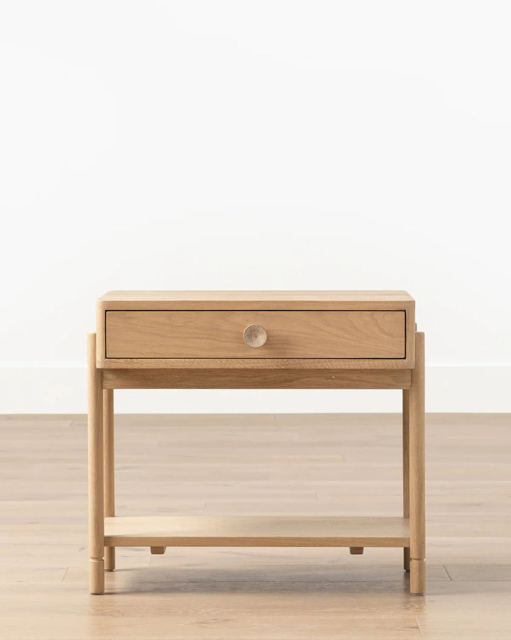 The Kaden Natural Wood Side Table - HAVEN'S HOME