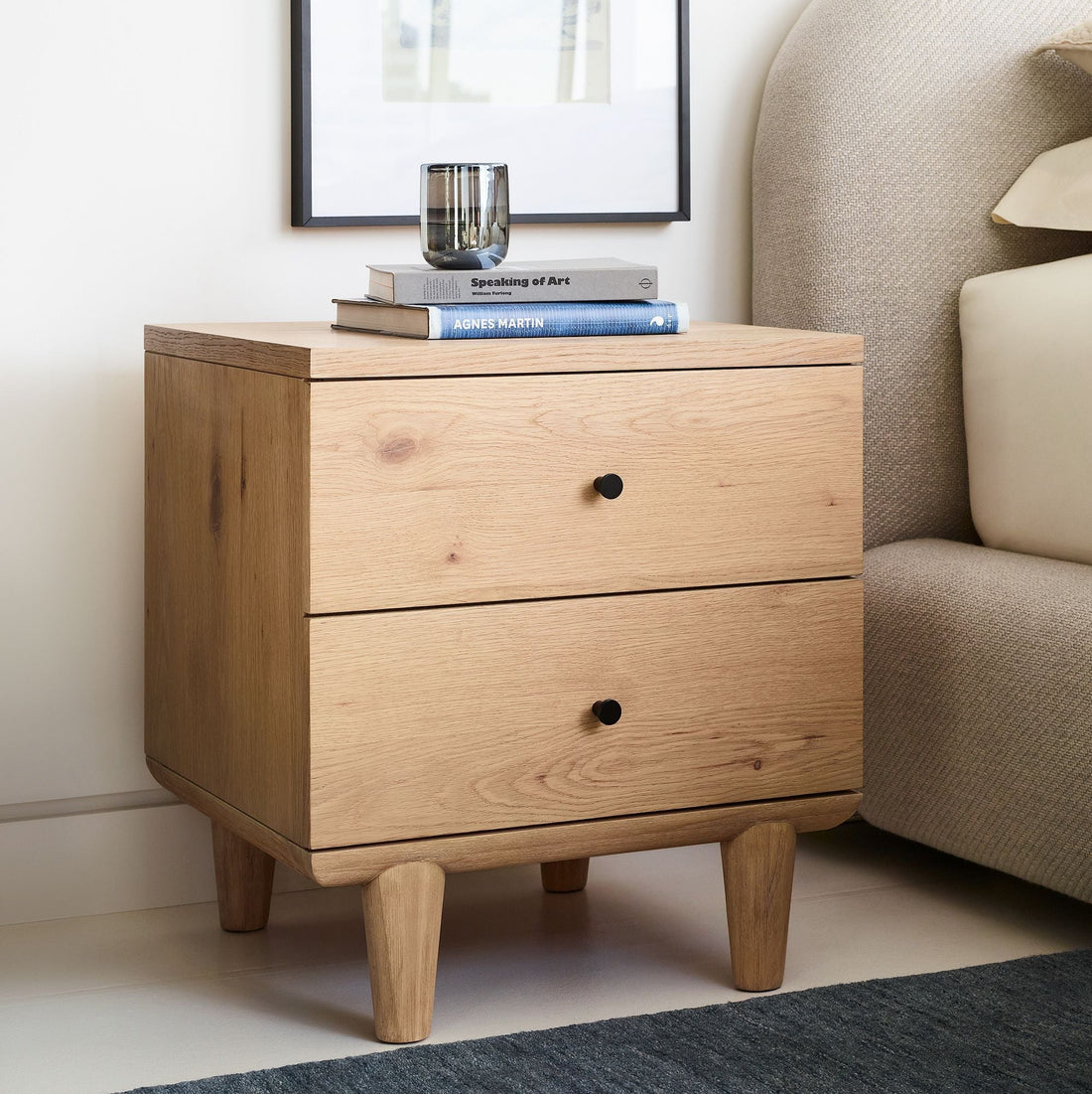 The Kevin Natural Wood Side Table - HAVEN'S HOME