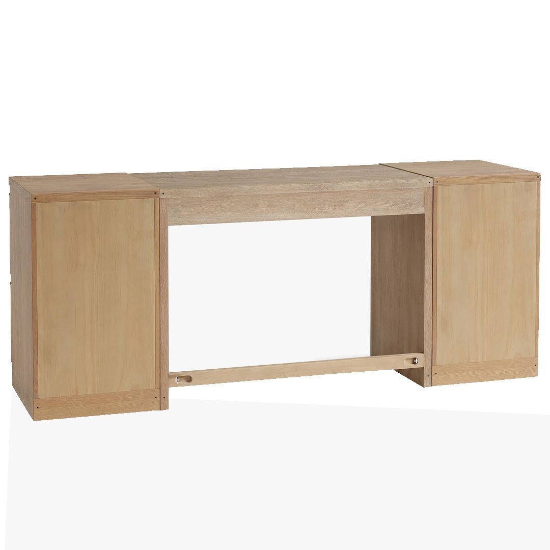 The Noah Natural Wood Desk - HAVEN'S HOME