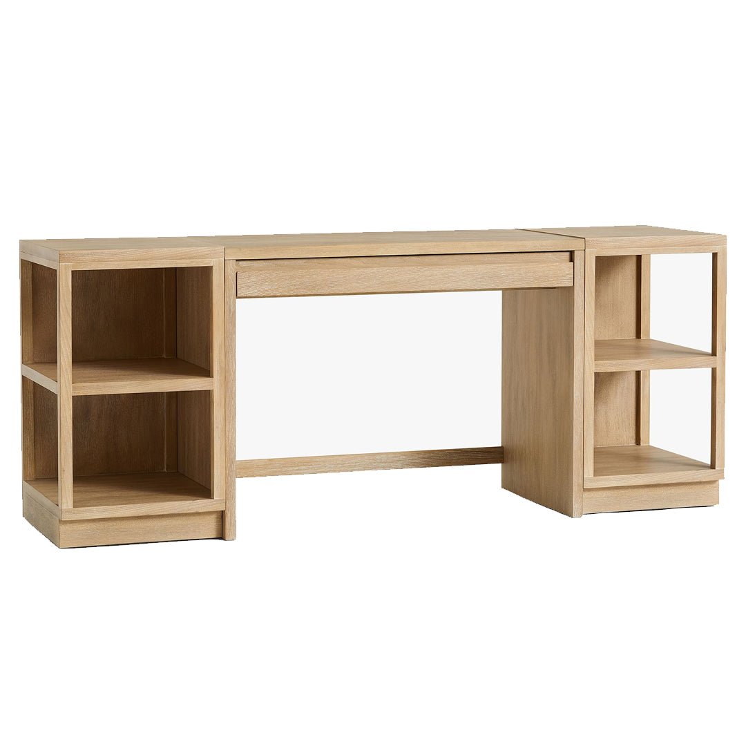 The Noah Natural Wood Desk - HAVEN'S HOME