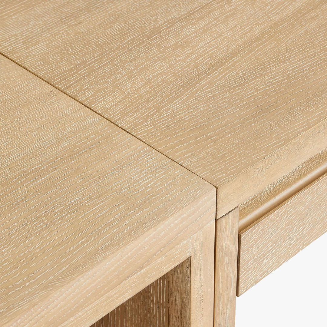 The Noah Natural Wood Desk - HAVEN'S HOME